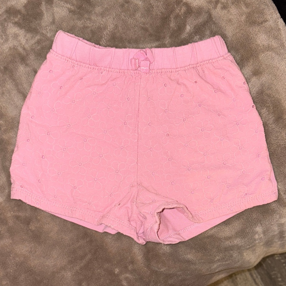 Disney Pink Eyelet High-Waist Shorts